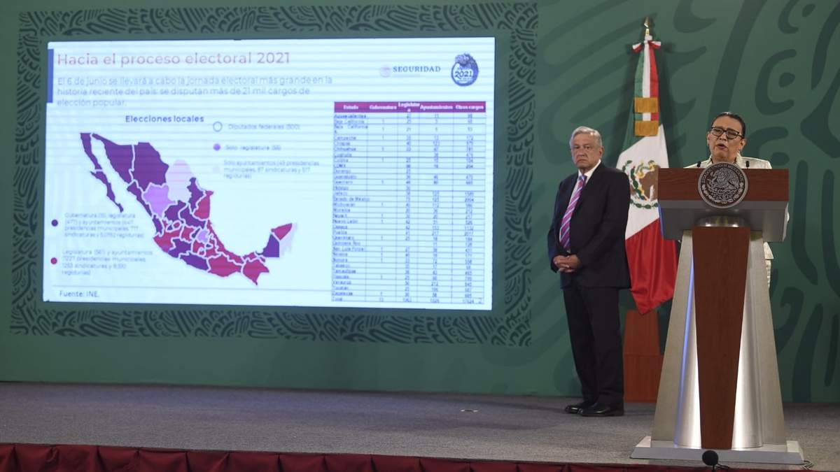 La titular de la SSPC, Rosa Icela Rodríguez, presentó el plan para proteger a candidatos