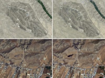 Imágenes satelitales muestran daños en bases de misiles iraníes tras ataques israelíes