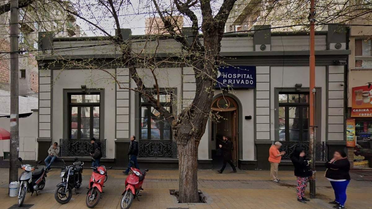 Murió en el hospital Privado