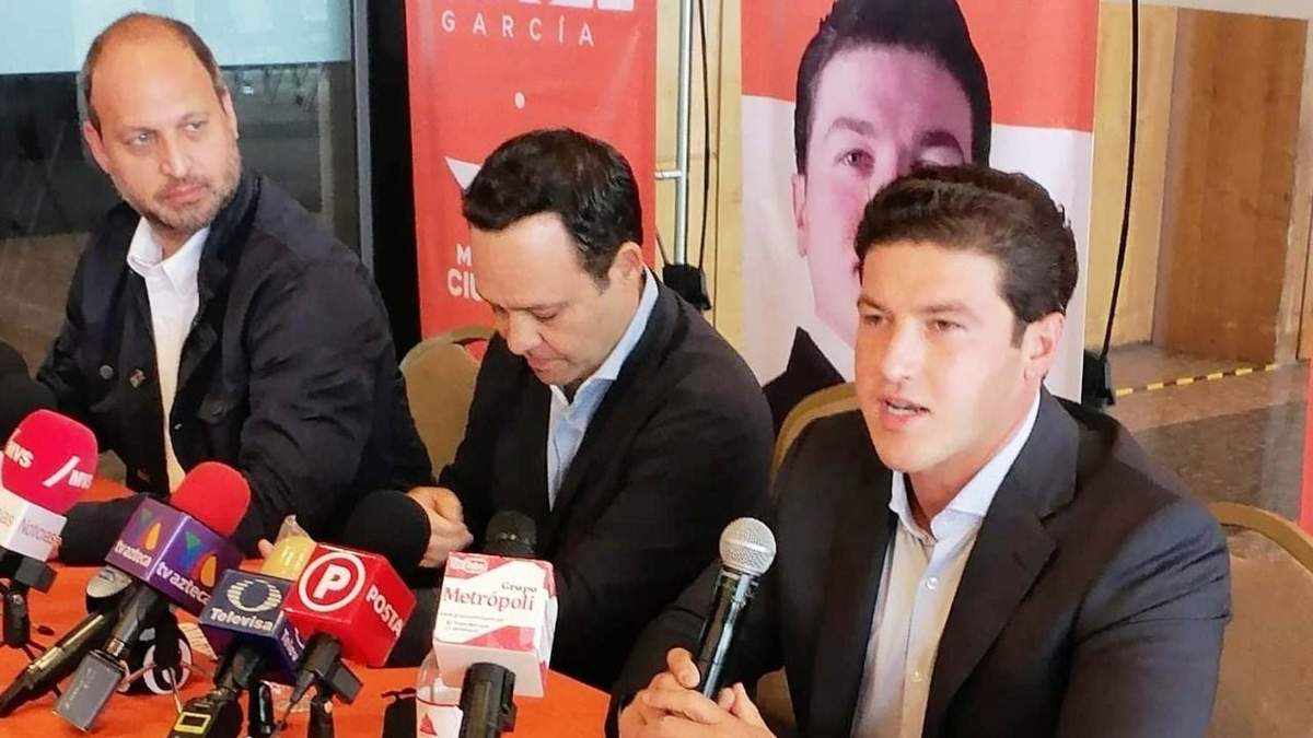 Samuel García (der.), candidato a la gubernatura de Nuevo León