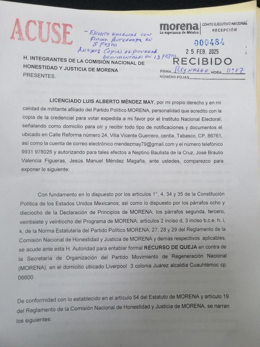 Queja-Tabasco