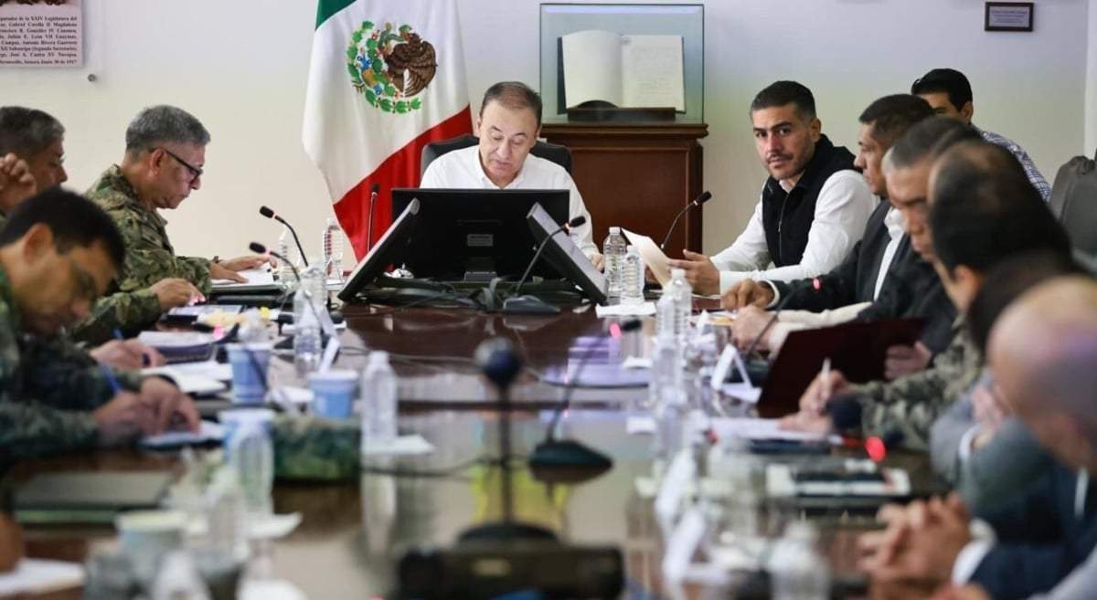 La reunión del gabinete de seguridad de Sonora