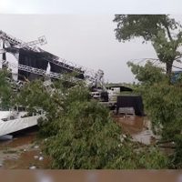 Una tormenta dejó un muerto y varios heridos durante un fiesta en Brasil