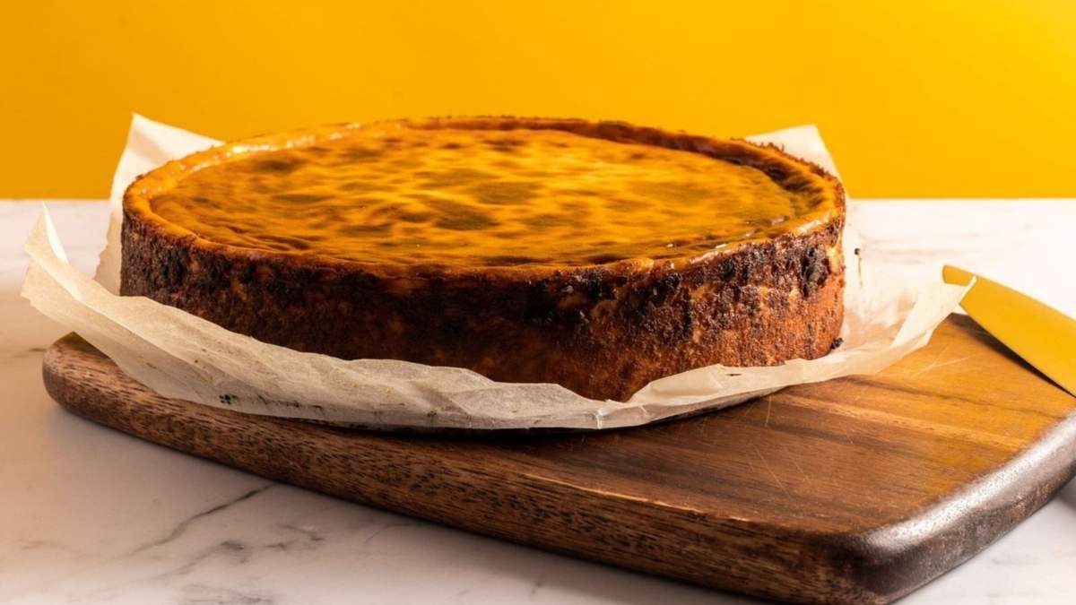 Cheesecake horneada. Fuente: (X)