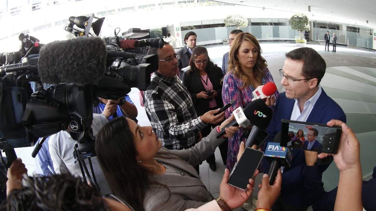 Ricardo Anaya, entrevistado en la Cámara Alta