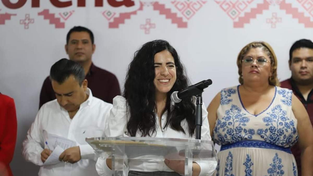 Giulianna Bugarini Torres, presidenta de Morena en Michoacán