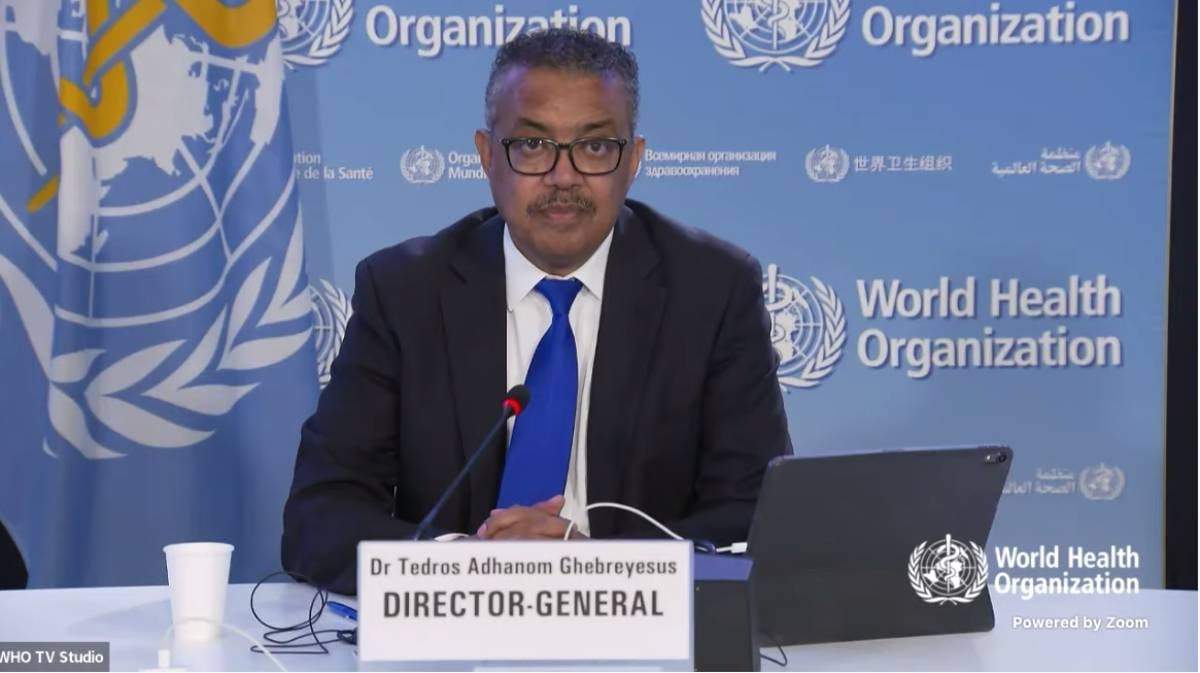 El director de la OMS en conferencia de prensa este sábado