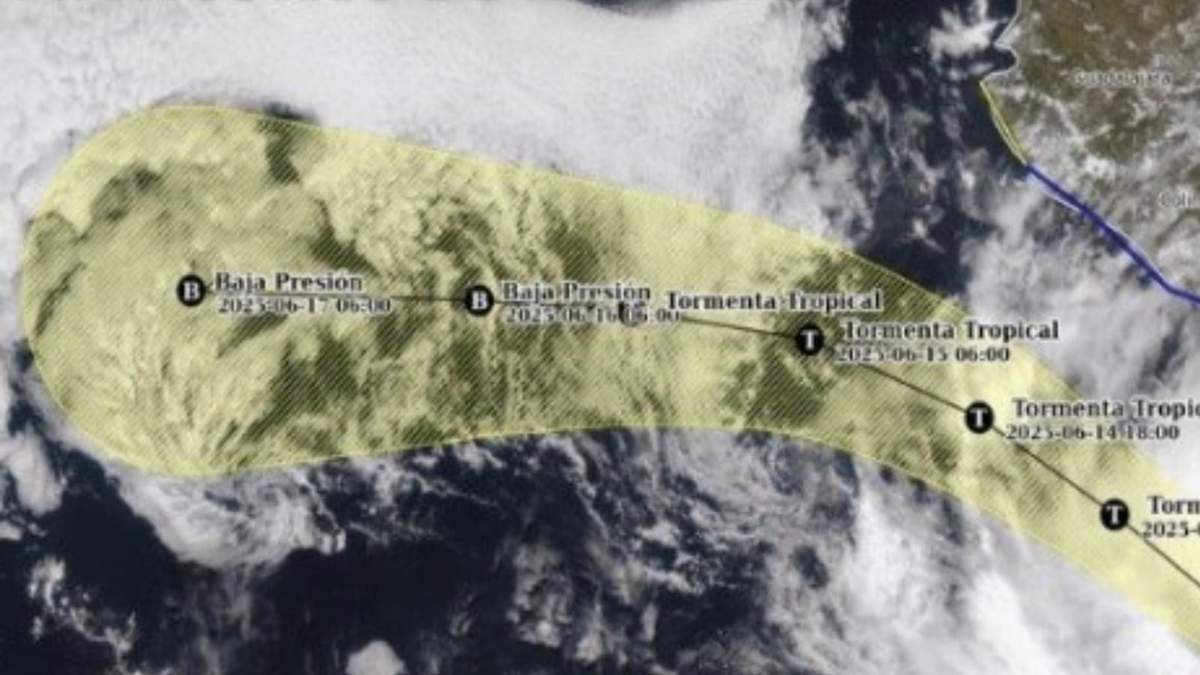 La tormenta tropical Dalila provocará lluvias intensas y oleaje elevado en el Pacífico mexicano, informó el SMN.