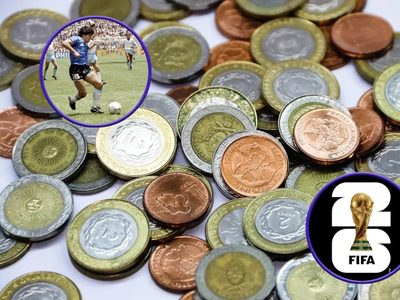 El Banco Central lanzará una moneda para conmemorar el Mundial 2026 y homenajear a Diego Maradona