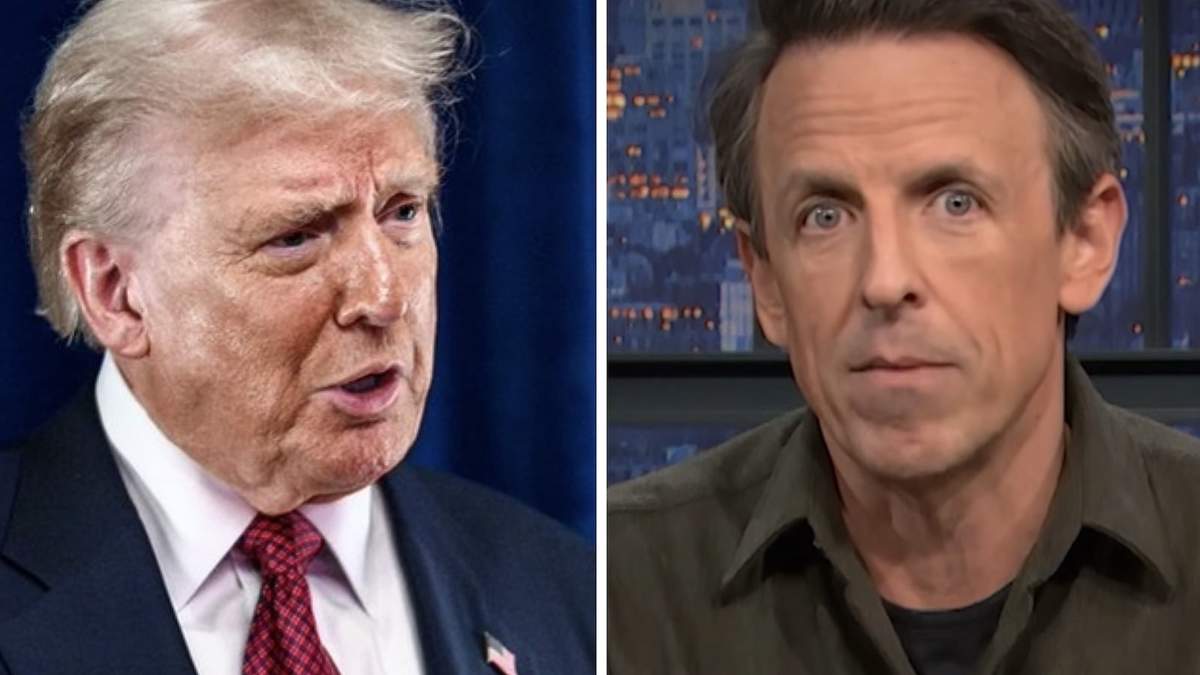 Donald Trump y Seth Meyers