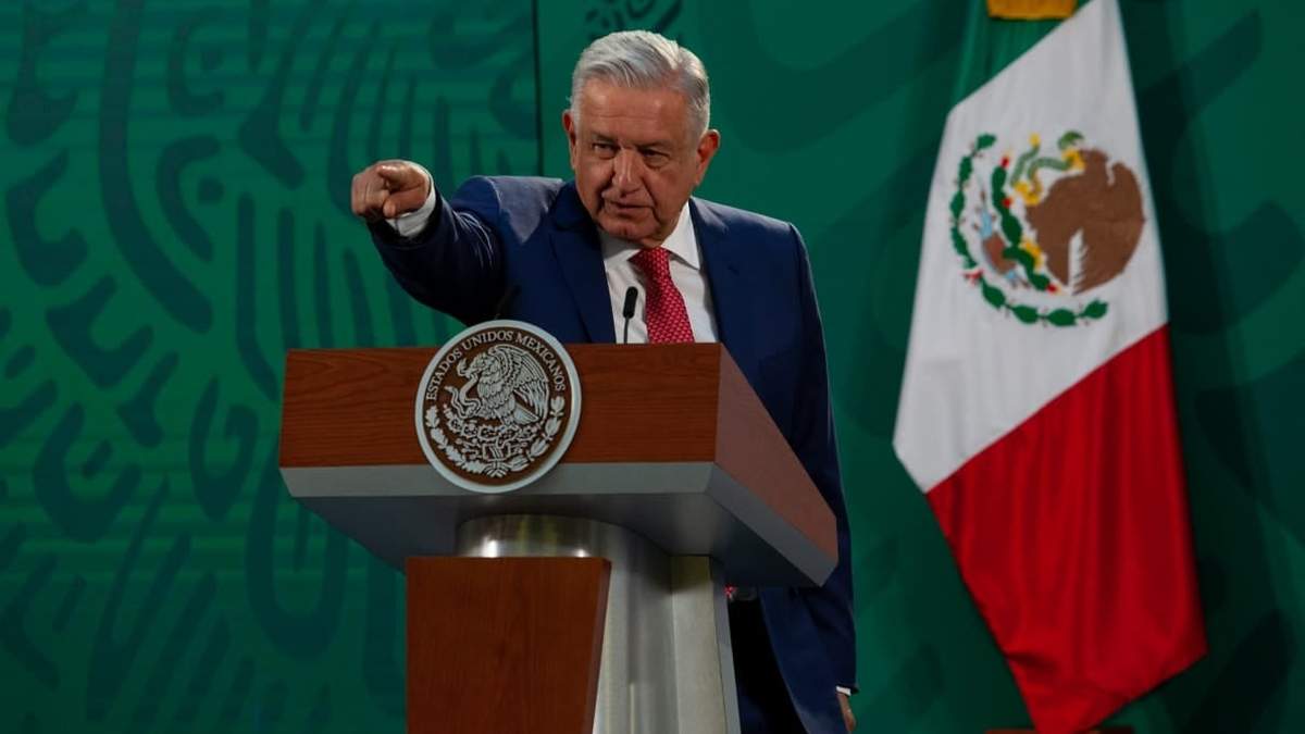 El presidente López Obrador en Palacio Nacional