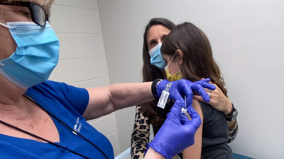 Prueba de la vacuna de Pfizer en niños. Fuente: (Twitter)