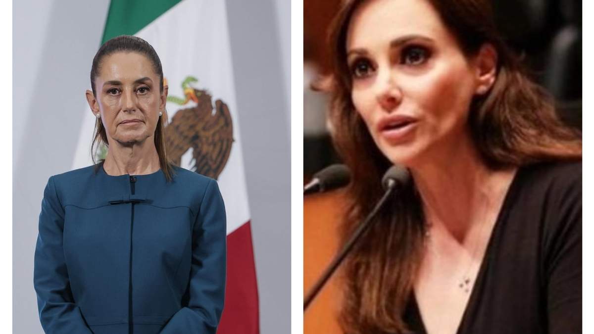 La presidenta Claudia Sheinbaum y la senadora Lilly Téllez
