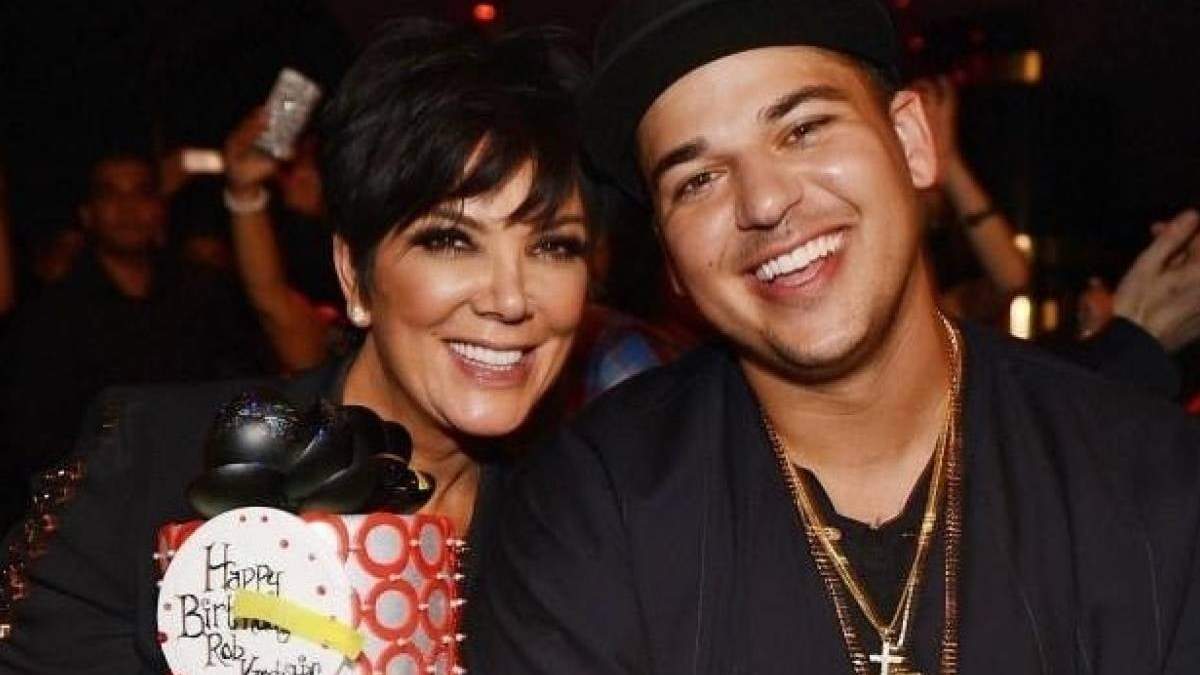 Rob Kardashian y Kris Jenner. Fuente: (Instagram).