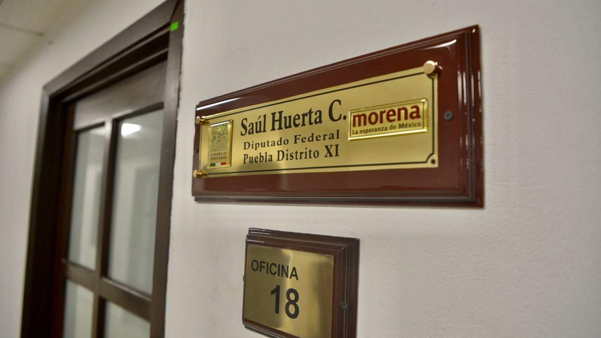 Oficina del diputado Saúl Huerta, en San Lázaro