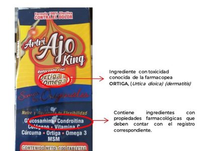 La Cofepris emite alerta por el producto milagro "Artri Ajo King" que carece de registro