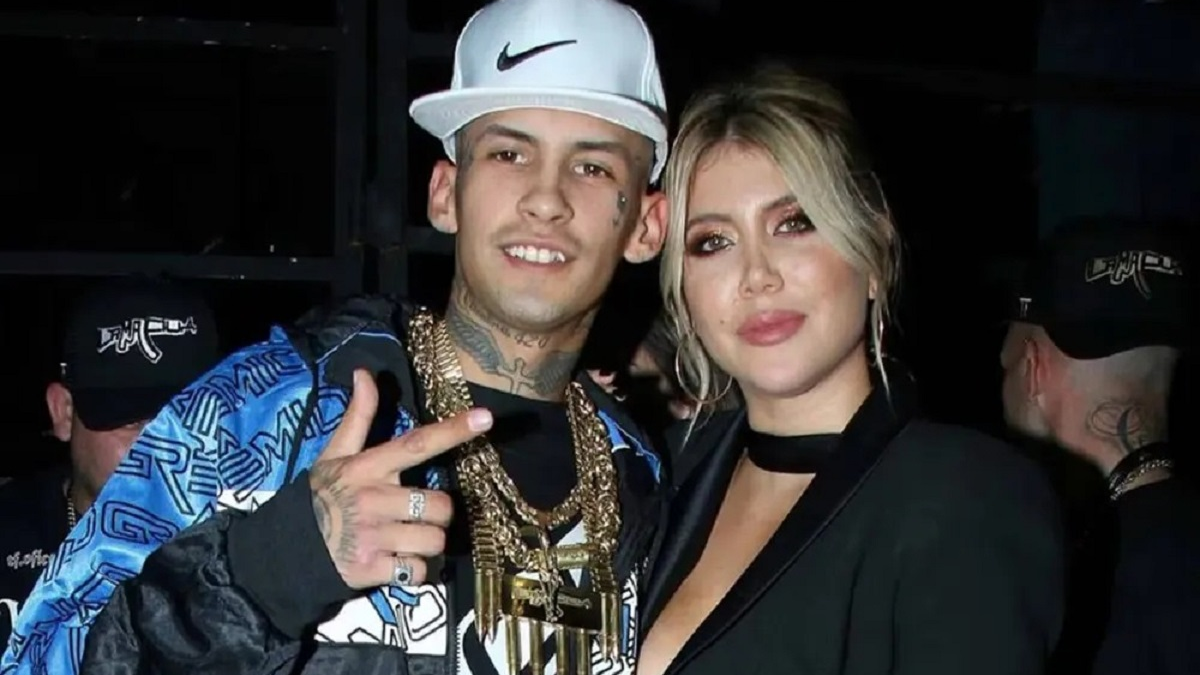 L Gante y Wanda Nara. Fuente: (Instagram)