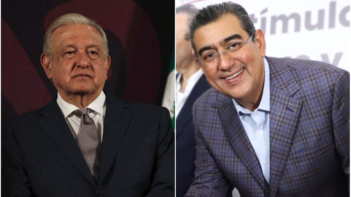 El presidente Andrés Manuel López Obrador y al gobernador Salomón Céspedes Peregrina