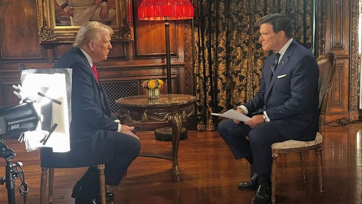 Donald Trump en la entrevista con Bret Baier de Fox News
