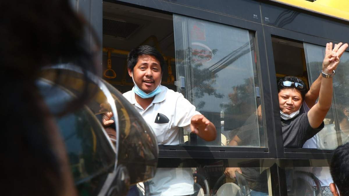 Líderes de la desobediencia civil de Myanmar. Fuente: (Twitter)