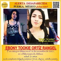 La cantante e influencer Ebony Ortiz, desaparecida hace un mes, es hallada sin vida en Puebla