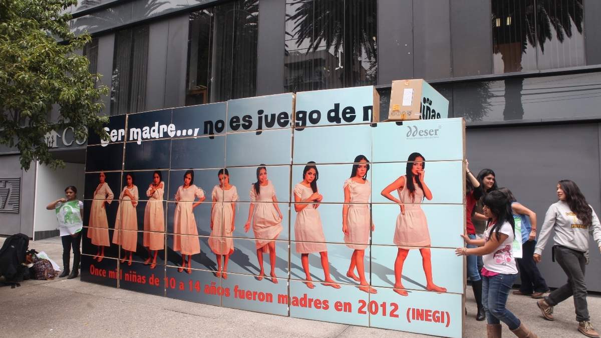 Protesta de Organizaciones de Mujeres y la Red por los Derechos Sexuales y Reproductivos en México