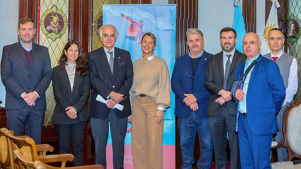 El producto nieve de Neuquén también promocionado en Uruguay. Fuente: (Neuquén Informa)