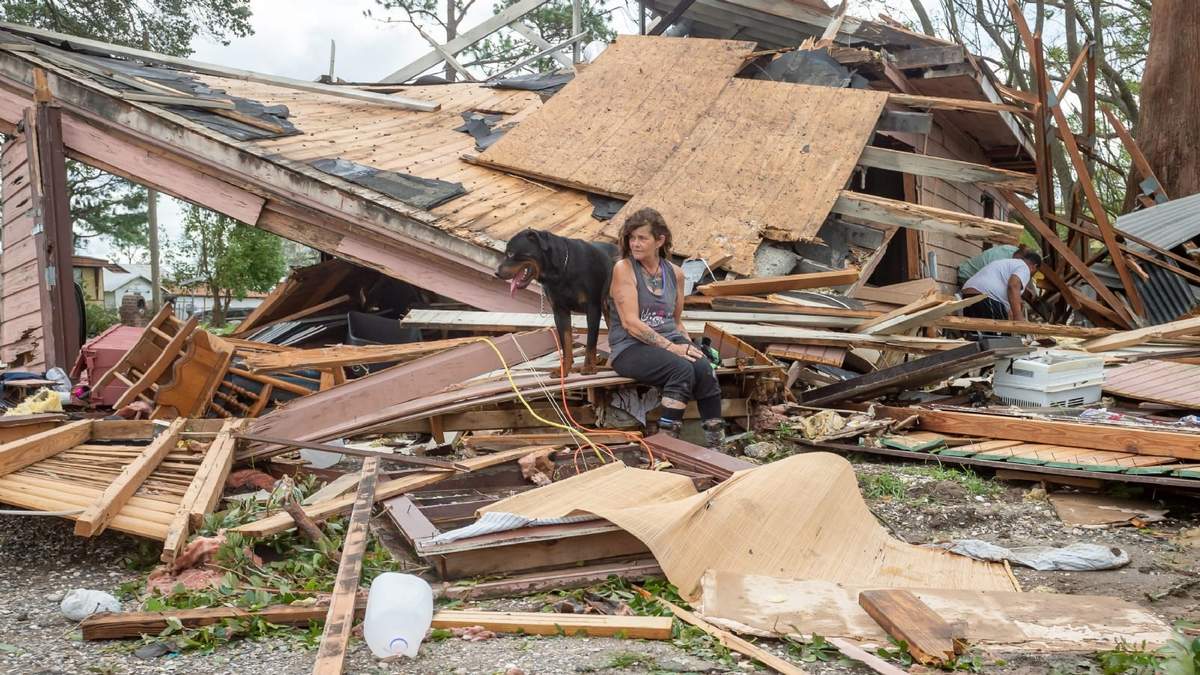Devastación total en el estado de Luisiana, al sur de Estados Unidos. Fuente: (Twitter)