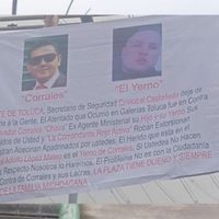 Supuesta narcomanta en Toluca acusa protección de autoridades estatales a exagentes que delinquen