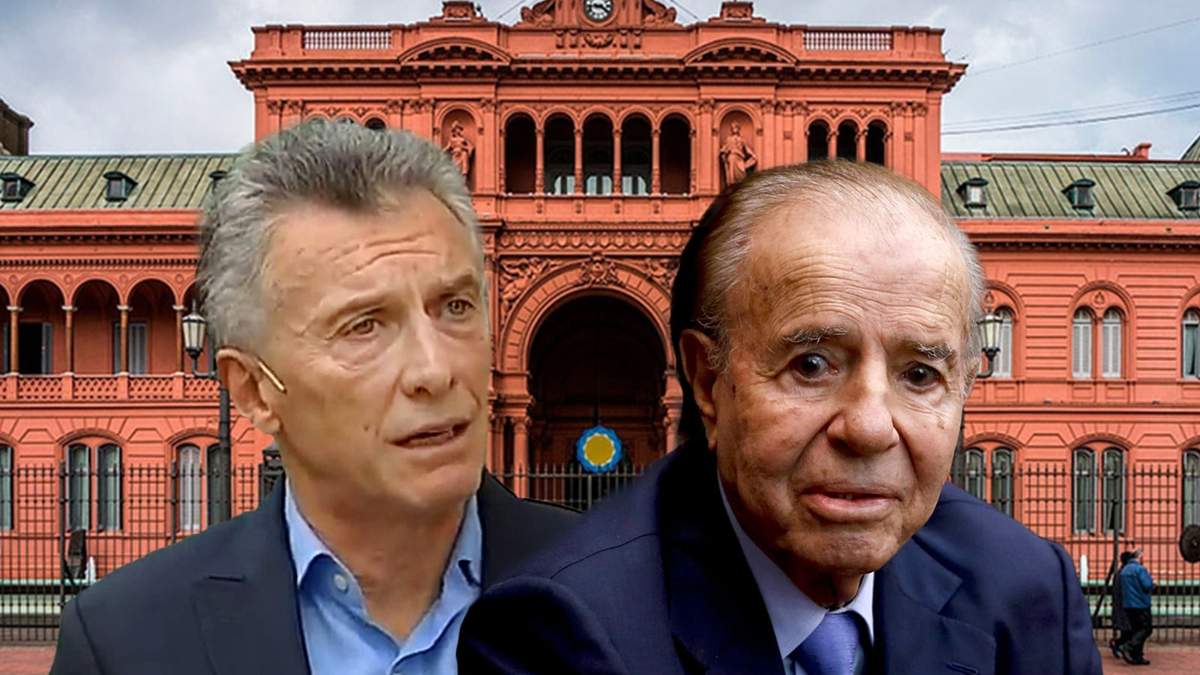 Mauricio Macri junto a Carlos Menem. Fuente: (Minuto Neuquén)