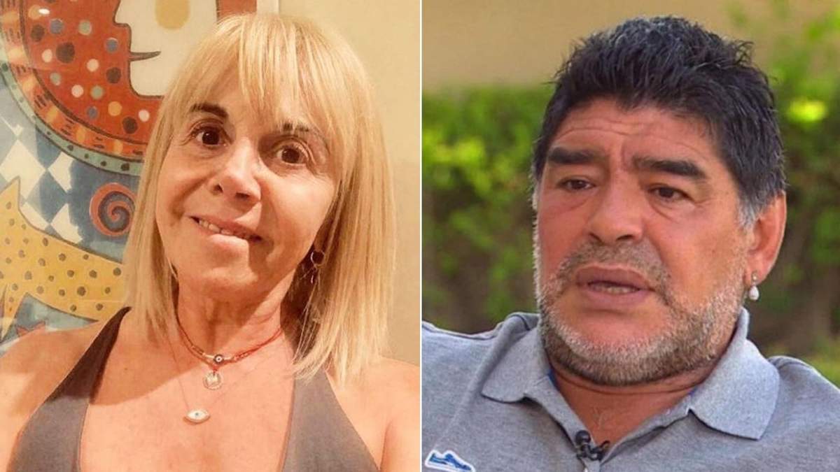Diego Maradona y Claudia Villafañe. Fuente: (Instagram).