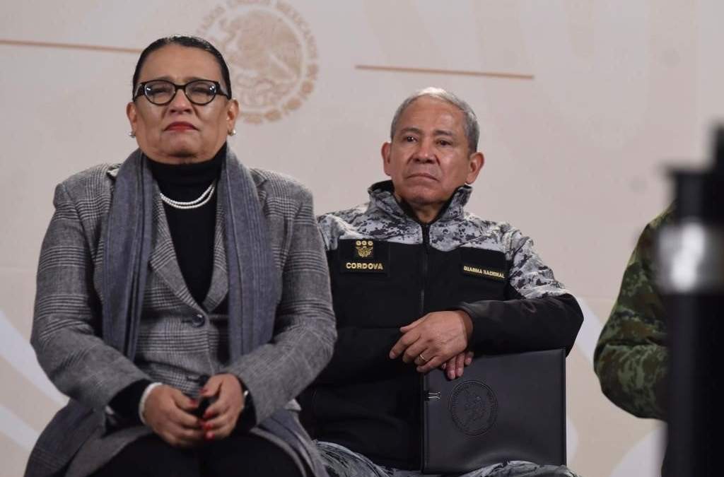 Rosa Icela Rodríguez, secretaria de Seguridad y Protección Ciudadana en la mañanera del 17 de enero de 2023