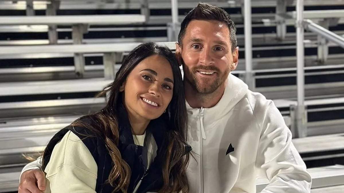 Lionel Messi y Antonela Roccuzzo. Fuente: (X)