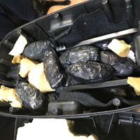Aseguran droga sintética oculta en equipos de sonido en Tijuana