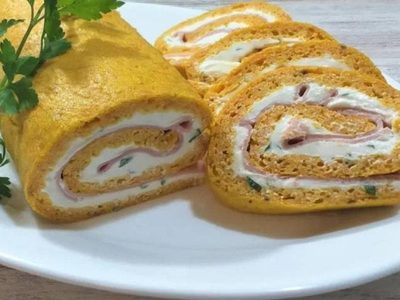Arrollado de zanahoria: una receta exprés y riquísima para comer a la hora de la cena