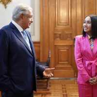 AMLO sostuvo encuentro con la astronauta Katya Echazarreta: es un "orgullo de México"