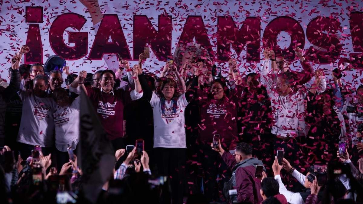 El festejo de Delina Gómez en el Edomex
