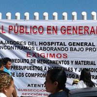 Trabajadores de la salud intensifican sus protestas en Chiapas