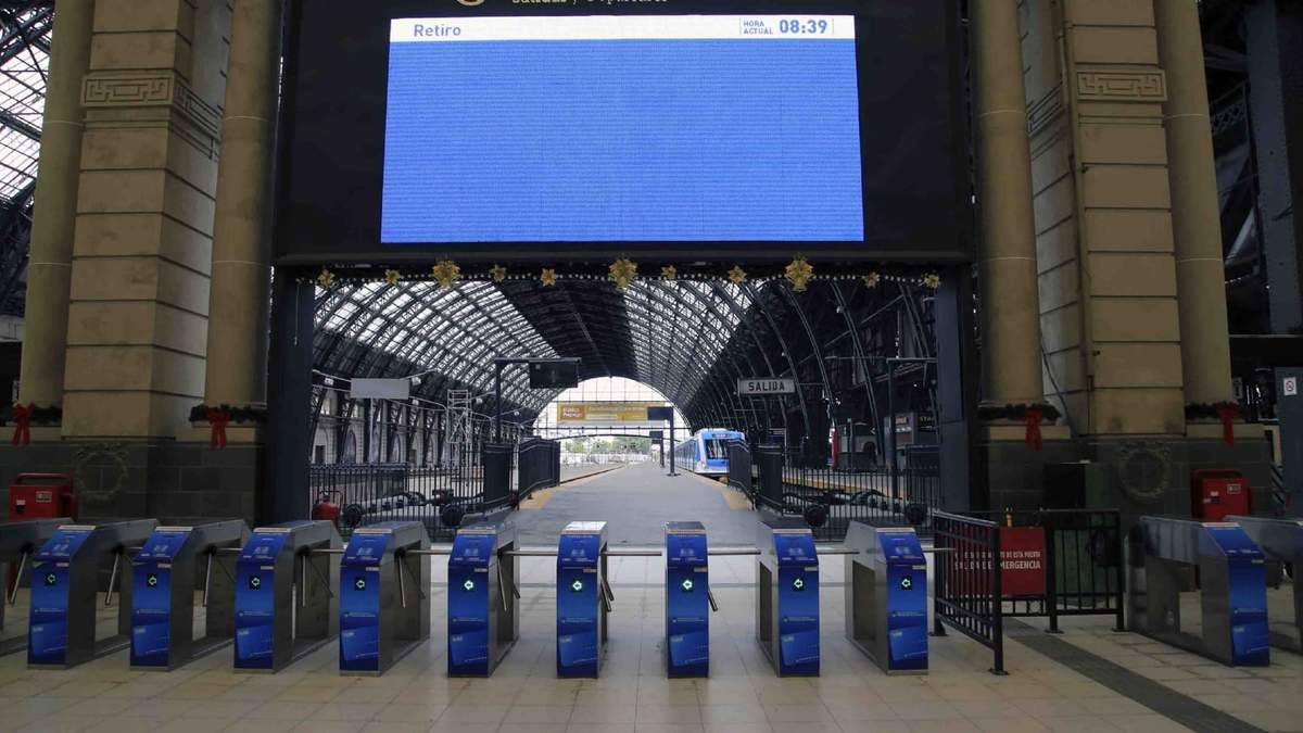El paro de trenes se extenderá durante toda la jornada. Fuente: (X)
