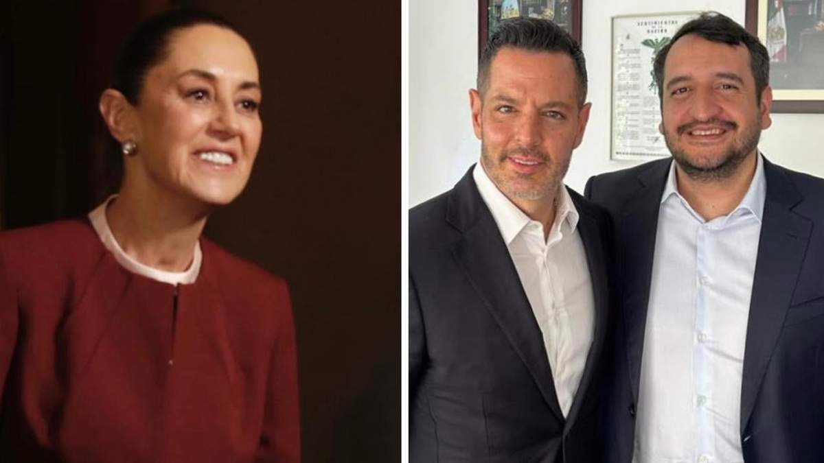 Claudia Sheinbaum, el exgobernador de Oaxaca y Andrés Manuel López Beltrán