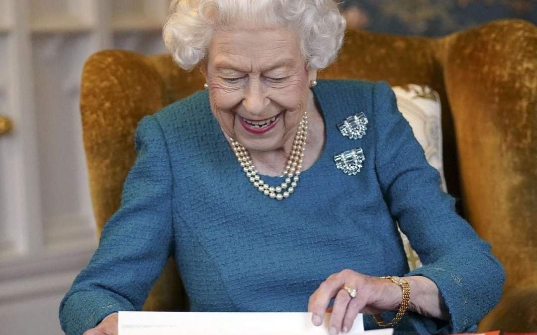 La monarca durante la celebración por su aniversario en el trono