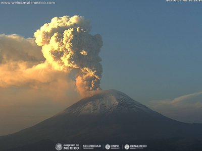 Suspenden clases en seis municipios de Morelos por actividad creciente del Popocatépetl