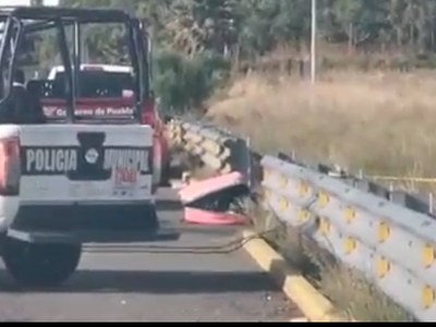 Abandonan una maleta con restos humanos cerca del aeropuerto de Puebla