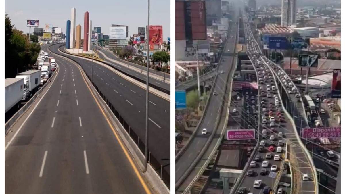 El bloqueo en Periférico, a la altura del Parque Naucalli, afecta también el Segundo Piso