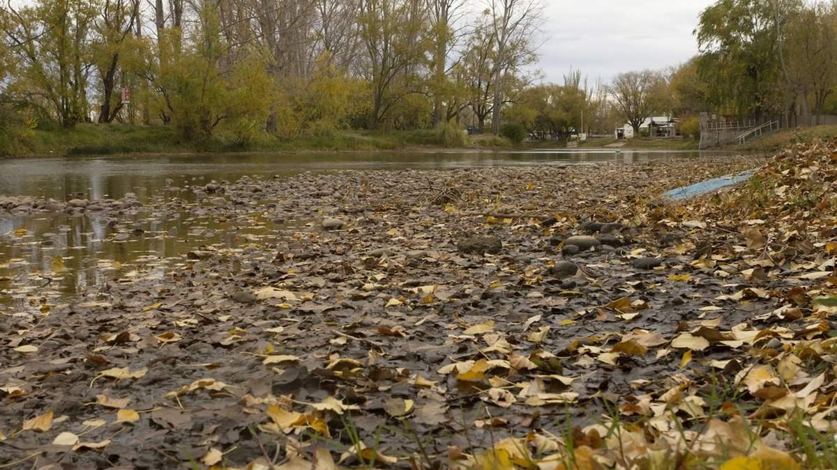 El brazo del río Limay sin caudal. Fuente: Emiliano Ortiz