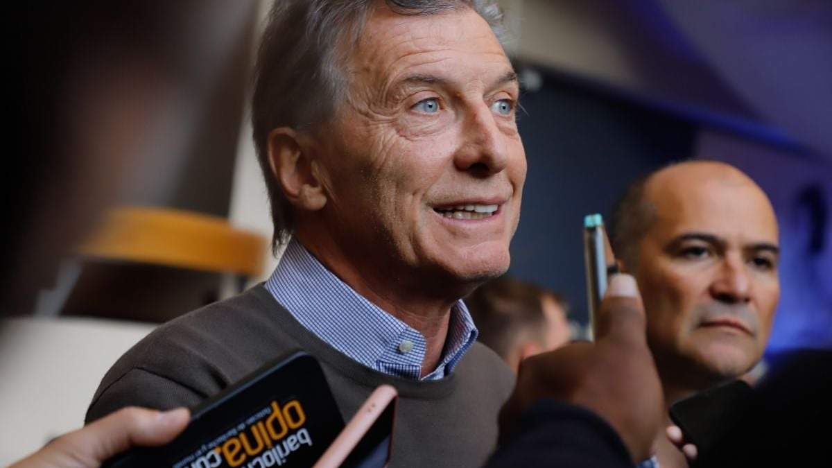 Mauricio Macri habló con la prensa en Bariloche. Fuente: (Bariloche Opina)