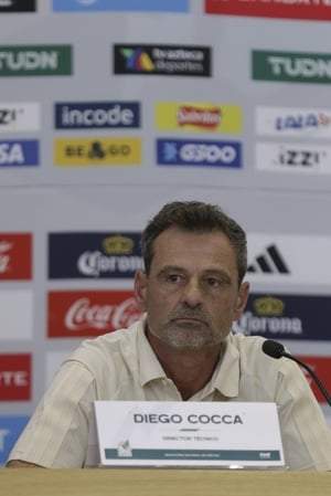 Diego Cocca. Conferencia para anunciar su primera convocatoria como director técnico de la Selección Mexicana para la CONCACAF