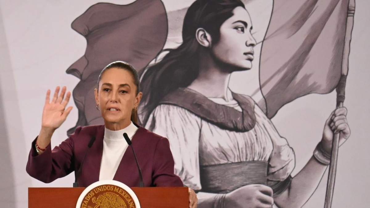 La presidenta Claudia Sheinbaum