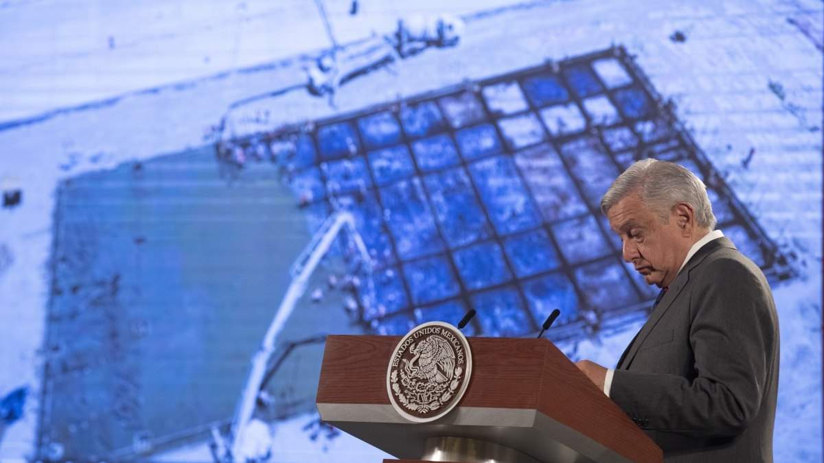 AMLO en una conferencia de la mañana