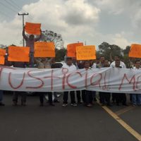 Protestan en Papantla por el asesinato de la periodista María Elena Ferral